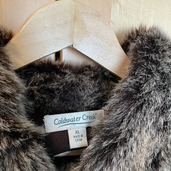 Coldwater Creek Faux Fur Jacket - Picture 4 of 12
